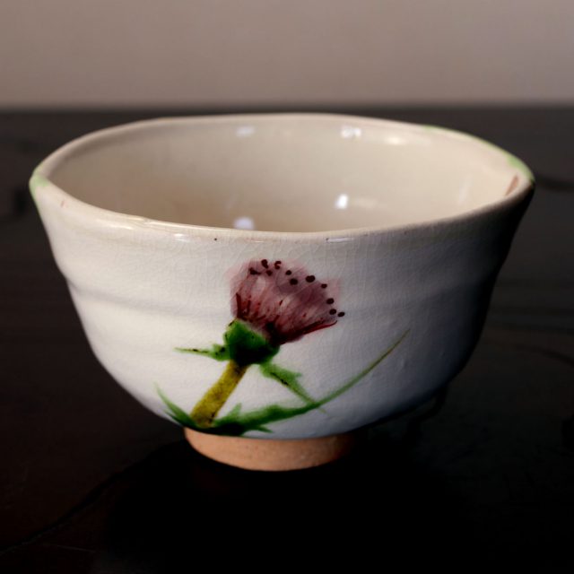 色絵桜文茶碗